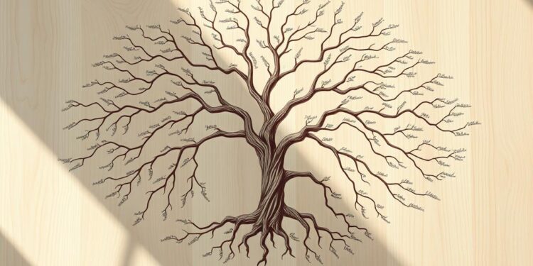 wzór jak zrobić drzewo genealogiczne do szkoły